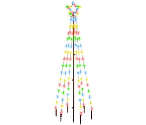 Árbol de Navidad con pincho 108 LED de colores 180 cm