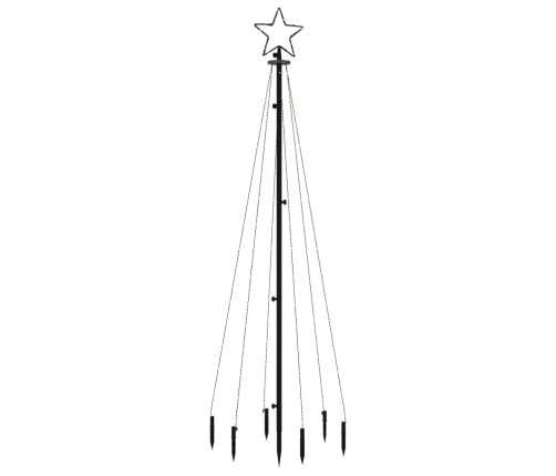 Árbol de Navidad con pincho 108 LED de colores 180 cm