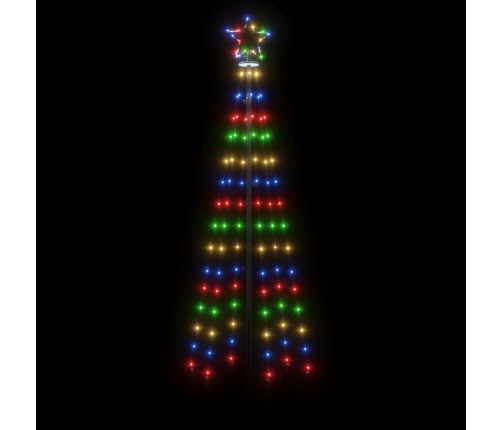 Árbol de Navidad con pincho 108 LED de colores 180 cm