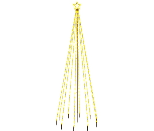 Árbol de Navidad con pincho 310 LED blanco cálido 300 cm