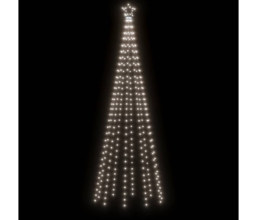 Árbol de Navidad con pincho 310 LED blanco frío 300 cm