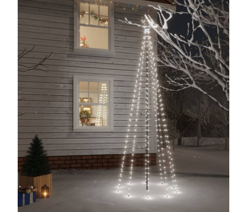 Árbol de Navidad con pincho 310 LED blanco frío 300 cm