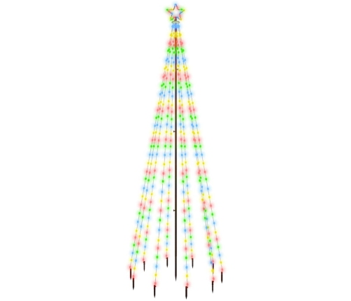 Árbol de Navidad con pincho 310 LED de colores 300 cm