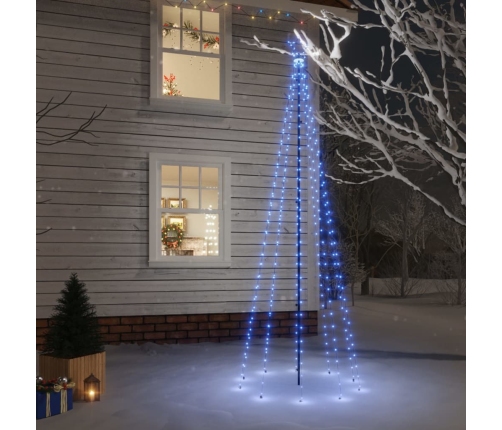 Árbol de Navidad con pincho 310 LED azul 300 cm