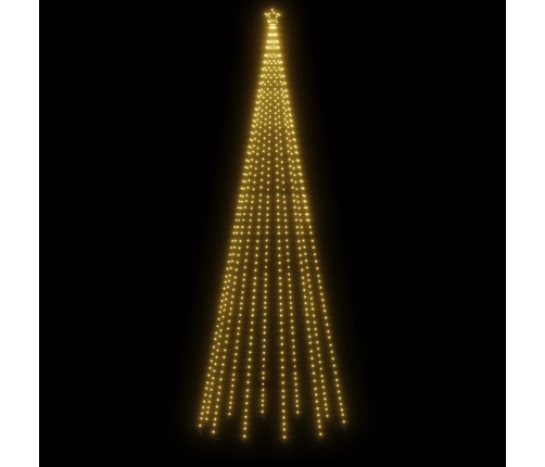 Árbol de Navidad con pincho 732 LED blanco cálido 500 cm