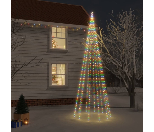 Árbol de Navidad con pincho 732 LED de colores 500 cm