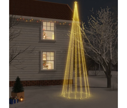 Árbol de Navidad con pincho 1134 LED blanco cálido 800 cm