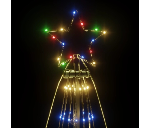 Árbol de Navidad con pincho 1134 LED de colores 800 cm