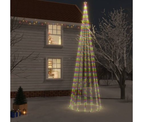 Árbol de Navidad con pincho 1134 LED de colores 800 cm