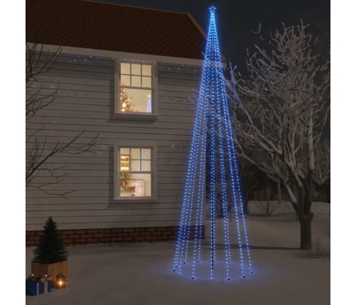 Árbol de Navidad con pincho 1134 LED azul 800 cm