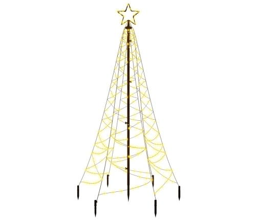 Árbol de Navidad con pincho 200 LED blanco cálido 180 cm