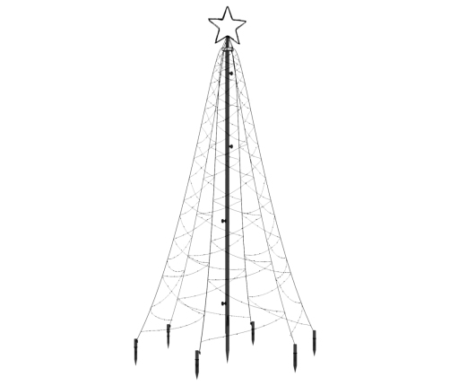 Árbol de Navidad con pincho 200 LED blanco cálido 180 cm