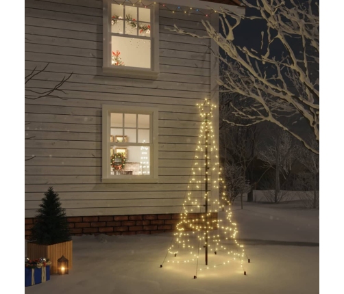 Árbol de Navidad con pincho 200 LED blanco cálido 180 cm