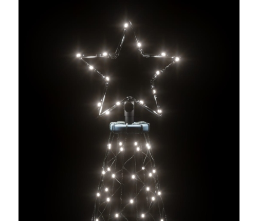 Árbol de Navidad con pincho 200 LED blanco frío 180 cm