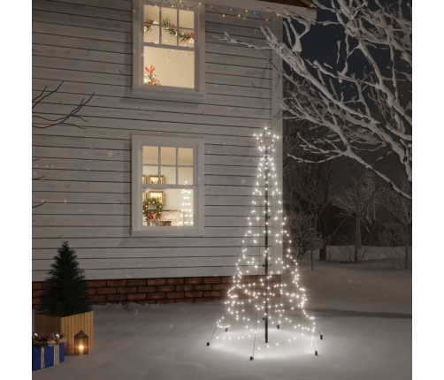 Árbol de Navidad con pincho 200 LED blanco frío 180 cm