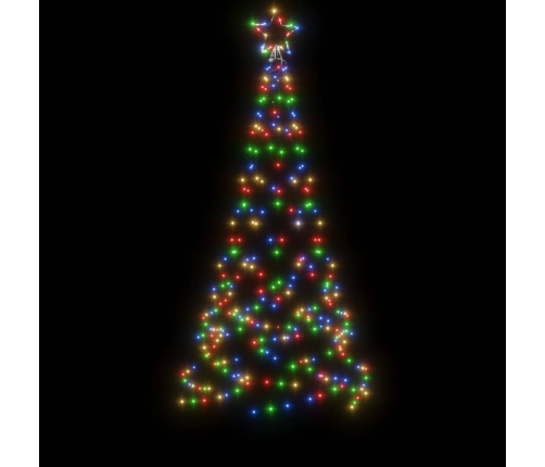 Árbol de Navidad con pincho 200 LED de colores 180 cm