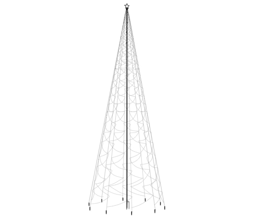 Árbol de Navidad con pincho 3000 LED blanco cálido 800 cm