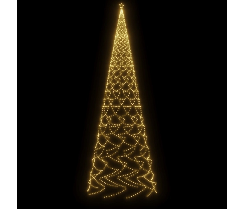 Árbol de Navidad con pincho 3000 LED blanco cálido 800 cm