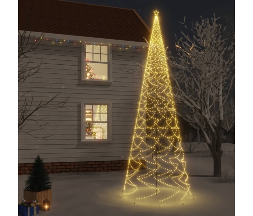 Árbol de Navidad con pincho 3000 LED blanco cálido 800 cm