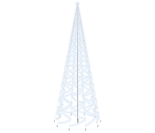 Árbol de Navidad con pincho 3000 LED blanco frío 800 cm