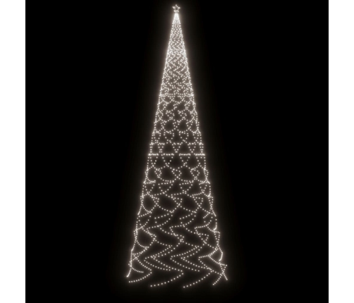 Árbol de Navidad con pincho 3000 LED blanco frío 800 cm