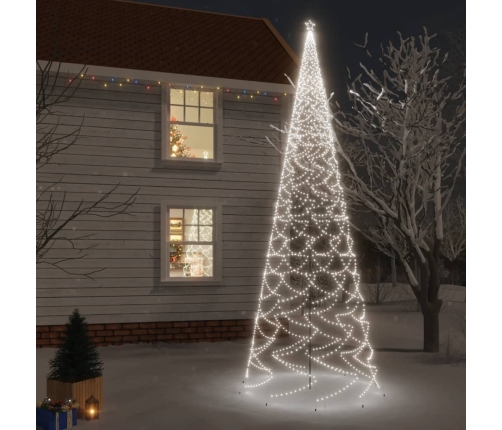 Árbol de Navidad con pincho 3000 LED blanco frío 800 cm