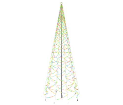 Árbol de Navidad con pincho 3000 LED de colores 800 cm