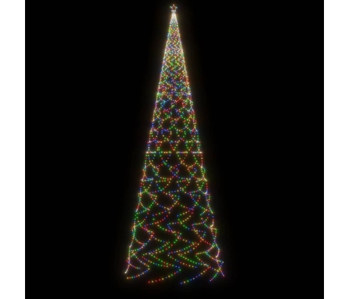 Árbol de Navidad con pincho 3000 LED de colores 800 cm