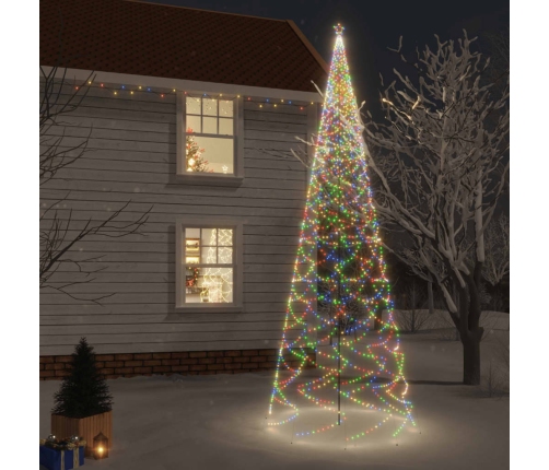 Árbol de Navidad con pincho 3000 LED de colores 800 cm