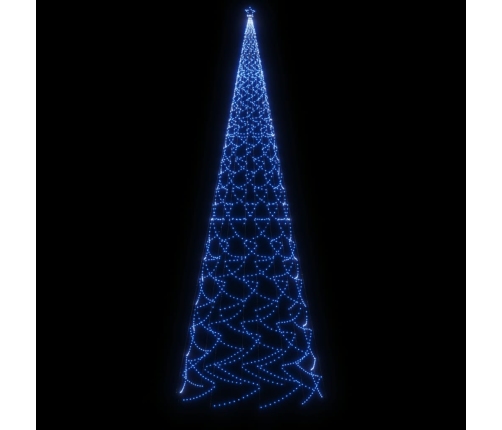 Árbol de Navidad con pincho 3000 LED azul 800 cm