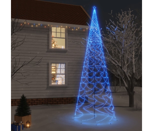 Árbol de Navidad con pincho 3000 LED azul 800 cm