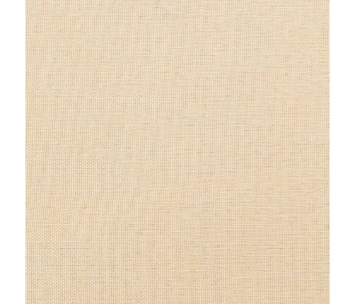 Paneles de pared 12 uds tela color crema 30x15 cm 0,54 m²