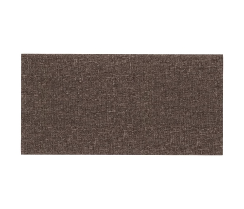 vidaXL Paneles de pared 12 uds tela gris taupe 30x15 cm 0,54 m²