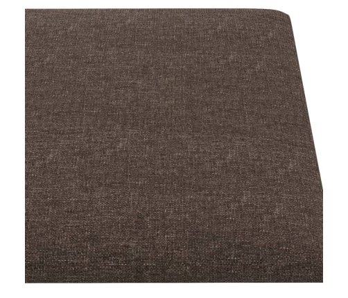 vidaXL Paneles de pared 12 uds tela gris taupe 30x15 cm 0,54 m²