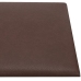 Paneles de pared 12 uds cuero sintético marrón 30x15 cm 0,54 m²