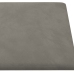 Paneles de pared 12 uds terciopelo gris claro 30x15 cm 0,54 m²