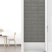 Paneles de pared 12 uds terciopelo gris claro 30x15 cm 0,54 m²