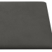 Paneles de pared 12 uds terciopelo gris oscuro 30x15 cm 0,54 m²