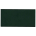 Paneles de pared 12 uds terciopelo verde oscuro 30x15cm 0,54 m²