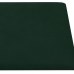 Paneles de pared 12 uds terciopelo verde oscuro 30x15cm 0,54 m²