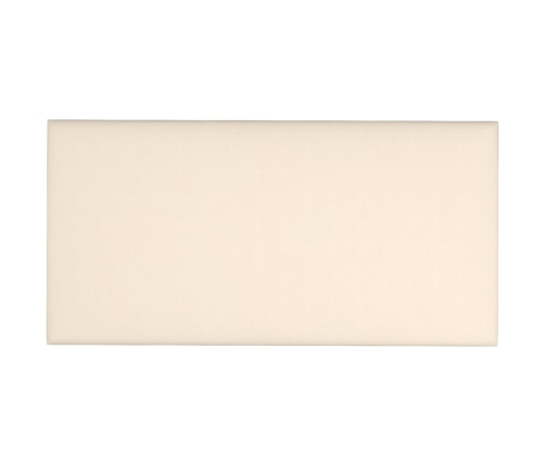 Paneles de pared 12 uds terciopelo crema 30x15 cm 0,54 m²