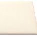 Paneles de pared 12 uds terciopelo crema 30x15 cm 0,54 m²