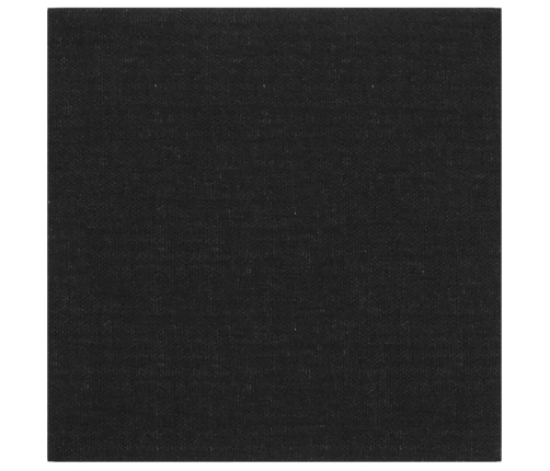 Paneles de pared 12 uds tela negro 30x30 cm 1,08 m²