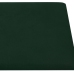 Paneles de pared 12 uds terciopelo verde oscuro 30x30 cm 1,08m²