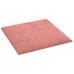 Paneles de pared 12 uds terciopelo rosa 30x30 cm 1,08 m²