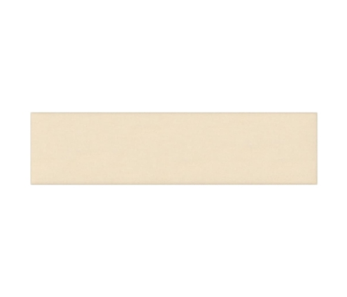 Paneles de pared 12 uds tela color crema 60x15 cm 1,08 m²