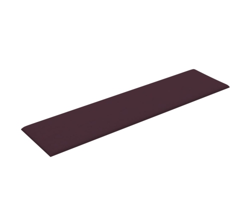 vidaXL Paneles de pared 12 uds tela morado 60x15 cm 1,08 m²