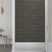 Paneles de pared 12 uds terciopelo gris oscuro 60x15 cm 1,08 m²