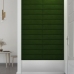 Paneles de pared 12 uds terciopelo verde oscuro 60x15 cm 1,08m²