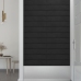 Paneles de pared 12 uds terciopelo negro 60x15 cm 1,08 m²